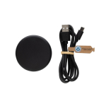 Caricatore magnetico wireless in plastica riciclata certificata da 15W color nero seconda vista