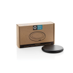 Caricatore magnetico wireless in plastica riciclata certificata da 15W color nero seconda vista con scatola