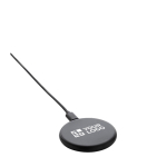Caricatore magnetico wireless in plastica riciclata certificata da 15W color nero vista area di stampa