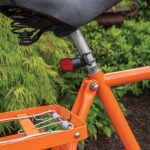 Set di 2 luci per bici in plastica riciclata con 5 modalità di luce color nero vista ambiente 3