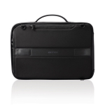 Zaino antitaccheggio in rPET che si trasforma in valigetta per PC 16'' color nero sesta vista