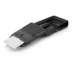 Zaino antitaccheggio in rPET che si trasforma in valigetta per PC 16'' color nero nona vista