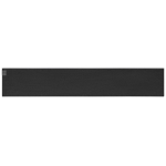 Sciarpa in poliestere riciclato rPET con patch personalizzabile color nero