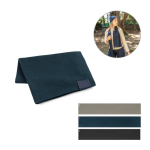 Sciarpa in poliestere riciclato rPET con patch personalizzabile vari colori