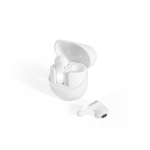 Cuffiette wireless in ABS riciclato con BT5.3 e circa 12h di autonomia color bianco terza vista