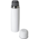 Termos in acciaio inox riciclato con tappo che diventa una tazza 750ml color bianco seconda vista