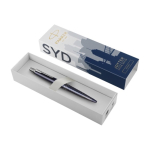 Penna in metallo Parker Jotter SE Global Icons con inchiostro blu color blu
