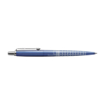 Penna in metallo Parker Jotter SE Global Icons con inchiostro blu terza vista frontale
