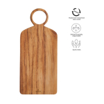 Tagliere fatto a mano con la radice di un albero di teak color legno seconda vista