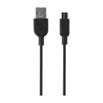 Powerbank in plastica riciclata sottile ed elegante da 5.000 mAh color nero quarta vista