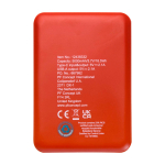 Powerbank in plastica riciclata sottile ed elegante da 5.000 mAh seconda vista posteriore