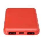 Powerbank in plastica riciclata sottile ed elegante da 5.000 mAh seconda vista