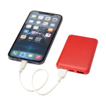 Powerbank in plastica riciclata sottile ed elegante da 5.000 mAh terza vista