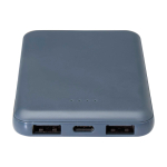 Powerbank in plastica riciclata sottile ed elegante da 5.000 mAh seconda vista