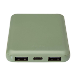 Powerbank in plastica riciclata sottile ed elegante da 5.000 mAh seconda vista