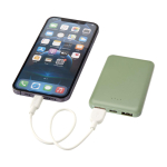 Powerbank in plastica riciclata sottile ed elegante da 5.000 mAh terza vista