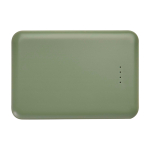 Powerbank in plastica riciclata sottile ed elegante da 5.000 mAh terza vista frontale