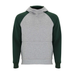 Felpa bicolore per bambini con cappuccio 280 g/m2 Roly Badet color verde bottiglia