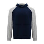 Felpa bicolore per bambini con cappuccio 280 g/m2 Roly Badet color blu mare