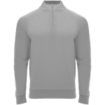 Felpa per bambini a manica lunga con zip corta 200 g/m2 Roly color grigio