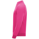 Felpa per bambini a manica lunga con zip corta 200 g/m2 Roly color rosa fluorescente vista laterale