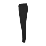 Pantaloni sportivi per bambini in cotone e poliestere 280 g/m² Roly color nero vista laterale