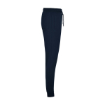 Pantaloni sportivi per bambini in cotone e poliestere 280 g/m² Roly color blu mare seconda vista con laterale