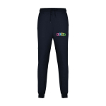 Pantaloni sportivi per bambini in cotone e poliestere 280 g/m² Roly color blu mare vista con stampa serigrafica