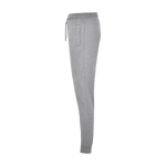 Pantaloni sportivi per bambini in cotone e poliestere 280 g/m² Roly color grigio chiaro jensato vista laterale