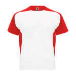 T-shirt sportiva per bambini a maniche corte 140g/m2 Roly Bugatti color rosso