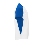 T-shirt sportiva per bambini a maniche corte 140g/m2 Roly Bugatti color blu reale seconda vista con laterale