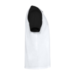 T-shirt sportiva bambino maniche corte 140g/m2 Roly Indianápolis color nero seconda vista con laterale