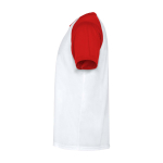 T-shirt sportiva bambino maniche corte 140g/m2 Roly Indianápolis color rosso vista laterale