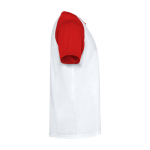 T-shirt sportiva bambino maniche corte 140g/m2 Roly Indianápolis color rosso seconda vista con laterale