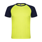 T-shirt sportiva bambino maniche corte 140g/m2 Roly Indianápolis color giallo