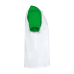 T-shirt sportiva bambino maniche corte 140g/m2 Roly Indianápolis color verde seconda vista con laterale