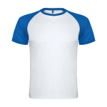 T-shirt sportiva bambino maniche corte 140g/m2 Roly Indianápolis color blu reale