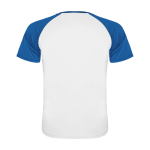 T-shirt sportiva bambino maniche corte 140g/m2 Roly Indianápolis color blu reale seconda vista posteriore
