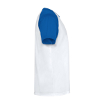 T-shirt sportiva bambino maniche corte 140g/m2 Roly Indianápolis color blu reale seconda vista con laterale