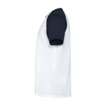 T-shirt sportiva bambino maniche corte 140g/m2 Roly Indianápolis color blu mare vista laterale