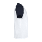 T-shirt sportiva bambino maniche corte 140g/m2 Roly Indianápolis color blu mare seconda vista con laterale