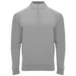 Felpa sportiva con zip a 1/4 in poliestere da 200 g/m² Roly color grigio