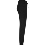 Pantaloni sportivi da donna in cotone e poliestere da 280 g/m² Roly color nero seconda vista con laterale