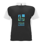 Maglietta sportiva unisex a maniche corte in poliestere 140 g/m² Roly vista area di stampa