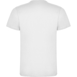 Maglietta da uomo a maniche corte in cotone da 165 g/m² Roly color bianco seconda vista posteriore