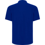 Polo unisex con taschino in piqué di cotone e poliestere 190g/m² Roly color blu seconda vista posteriore