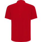 Polo unisex con taschino in piqué di cotone e poliestere 190g/m² Roly color rosso seconda vista posteriore