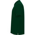 Polo unisex con taschino in piqué di cotone e poliestere 190g/m² Roly color verde bottiglia vista laterale