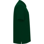 Polo unisex con taschino in piqué di cotone e poliestere 190g/m² Roly color verde bottiglia seconda vista con laterale