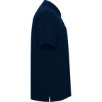 Polo unisex con taschino in piqué di cotone e poliestere 190g/m² Roly color blu mare seconda vista con laterale
